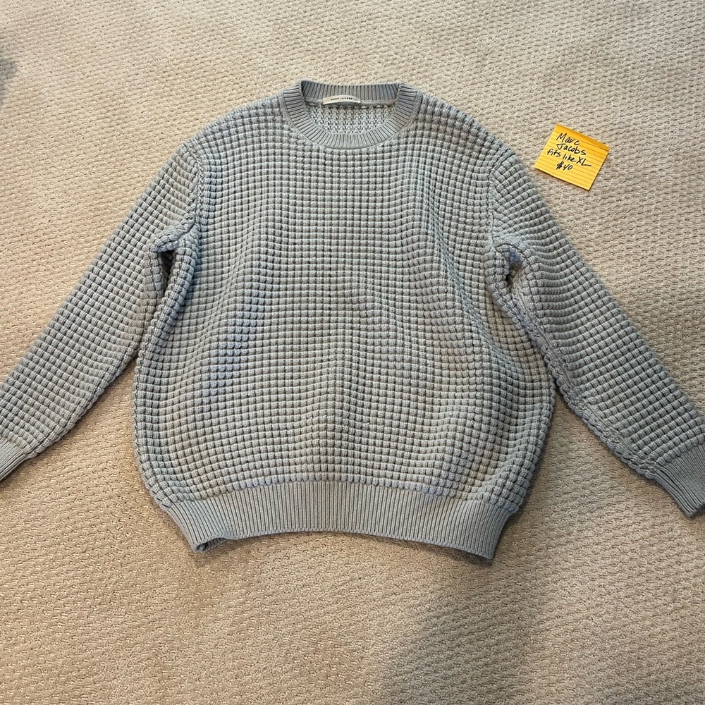 Marc Jacobs Gray Crew Neck Sweater